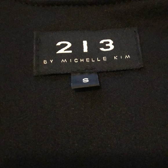 213 By Michelle Kim Black Ruffle Dress Size Small - Picture 6 of 7